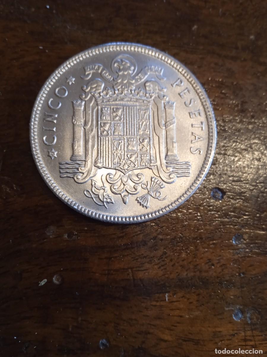 Monedas Franco: 5 pesetas 1949 - Foto 2