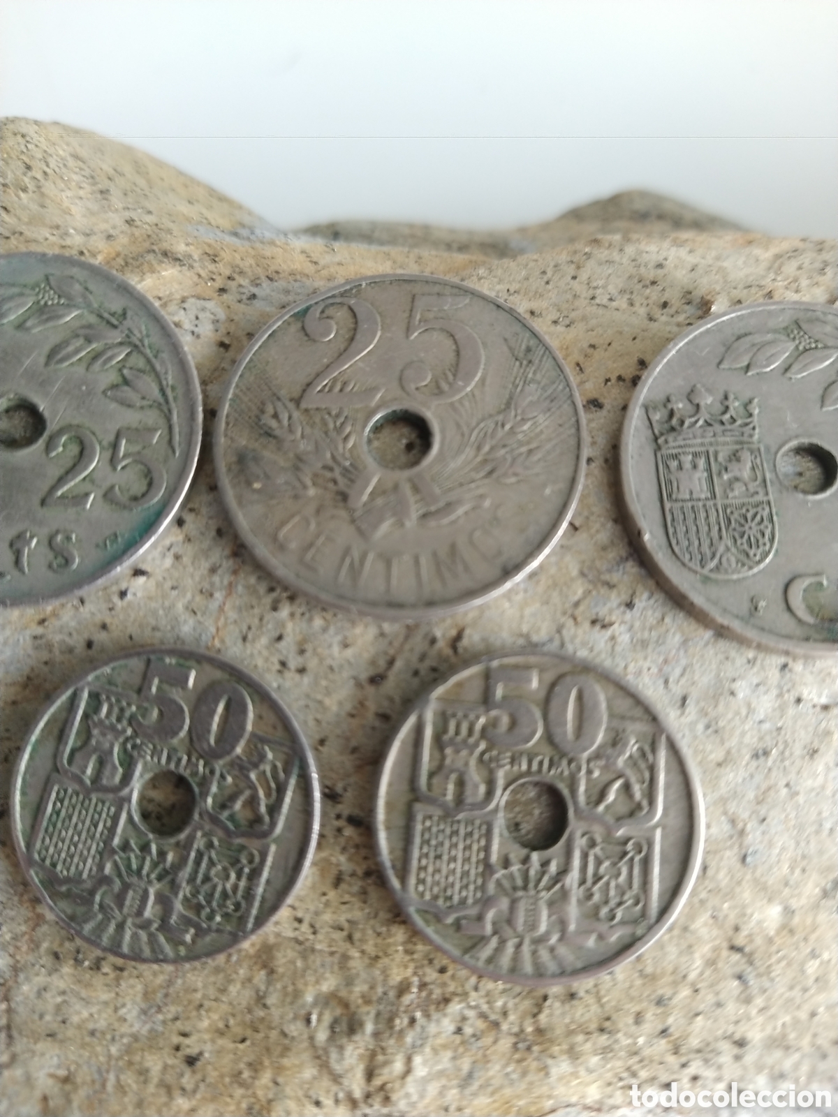 Monedas Franco: Lote de 5 monedas. - Foto 9