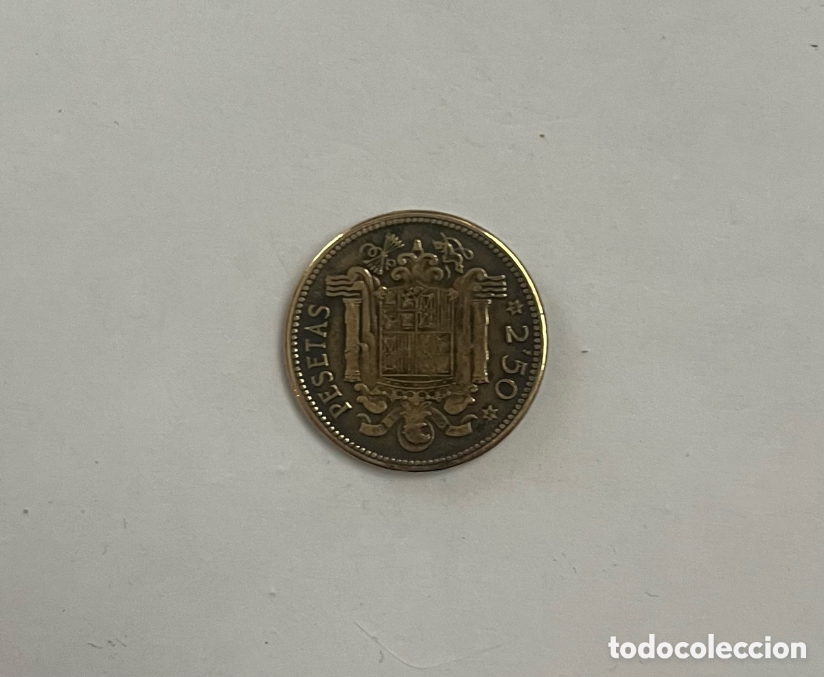 Monedas Franco: Moneda de 2,50 ptas de 1953*54 - Foto 2