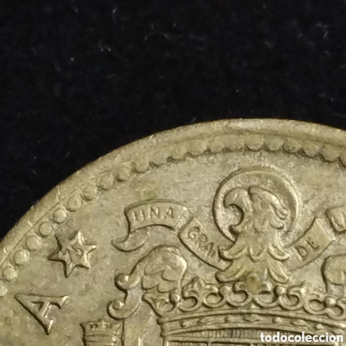 Monedas Franco: Peseta 1966 *75. Error falta material en la orla. - Foto 3