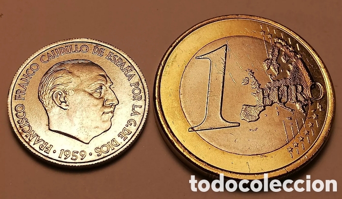 Monedas Franco: 10 C&Eacute;NTIMOS ESPA&Ntilde;A 1959 S/C - Foto 3