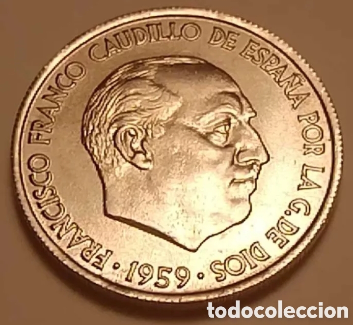 Monedas Franco: 10 C&Eacute;NTIMOS ESPA&Ntilde;A 1959 S/C - Foto 1