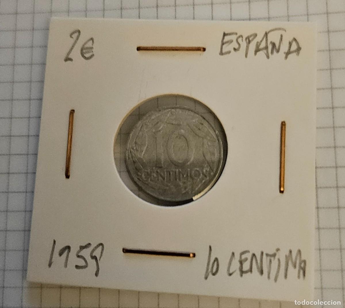 Monedas Franco: MONEDA DE ESPA&Ntilde;A 1959 &rdquo;10 CENTIMOS&rdquo; - Foto 1