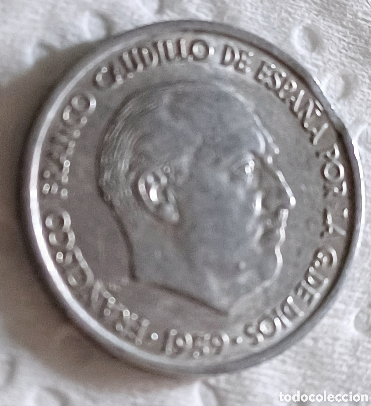 Monedas Franco: Moneda 10centimos pta 1959 - Foto 3
