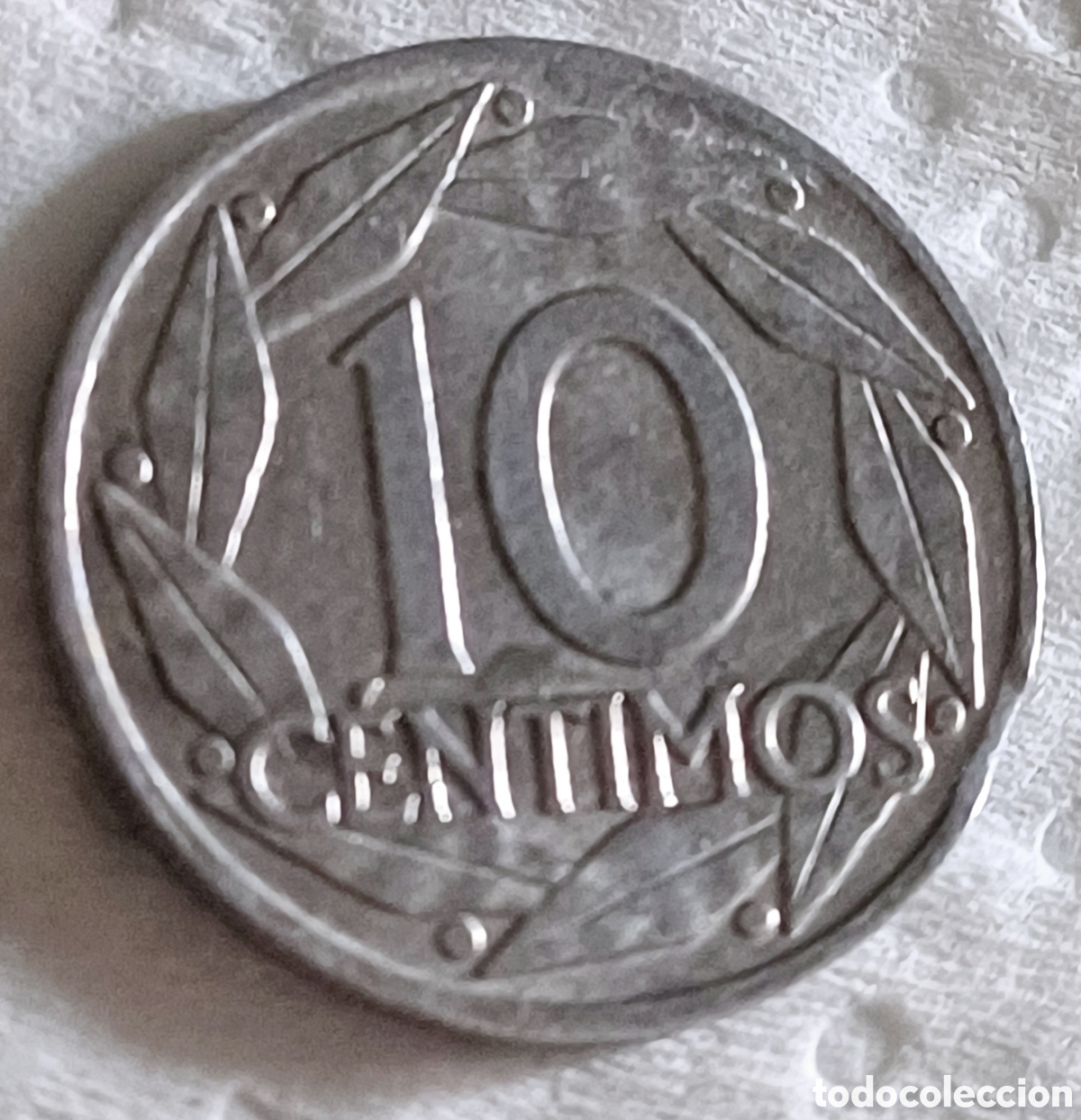 Monedas Franco: Moneda 10centimos pta 1959 - Foto 4