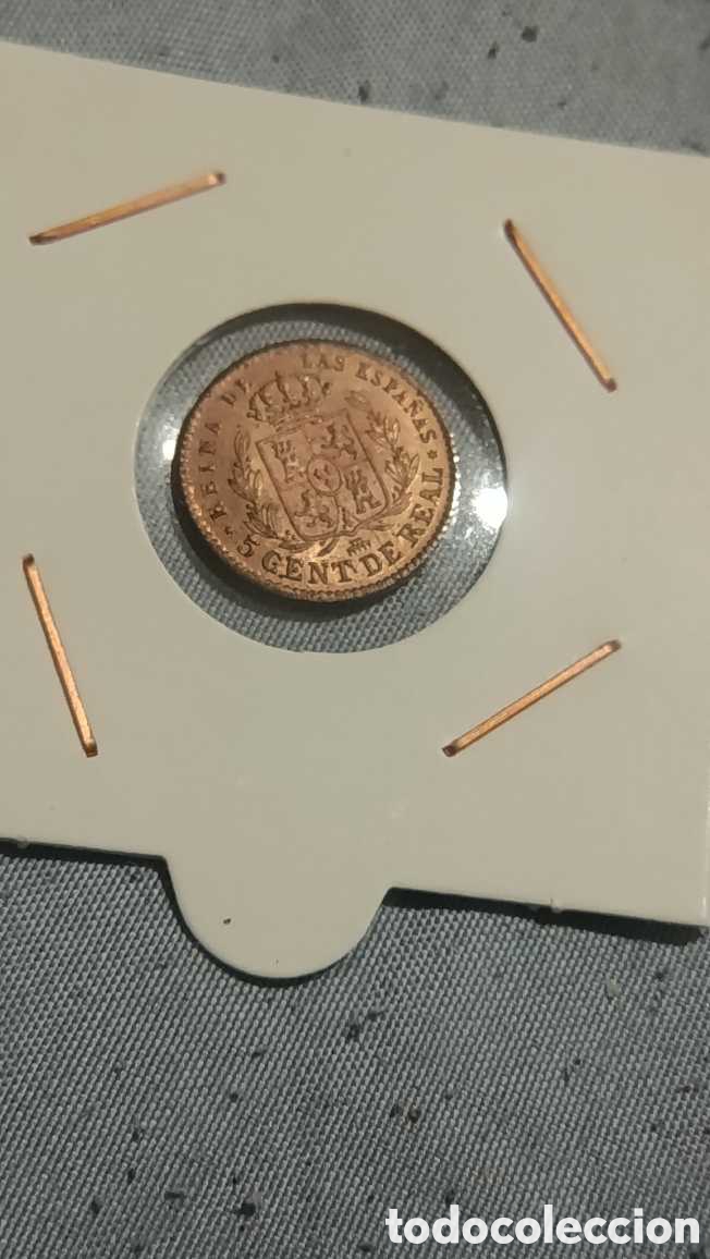 Monedas Franco: 5 c&eacute;ntimos de real 1855 - Foto 2