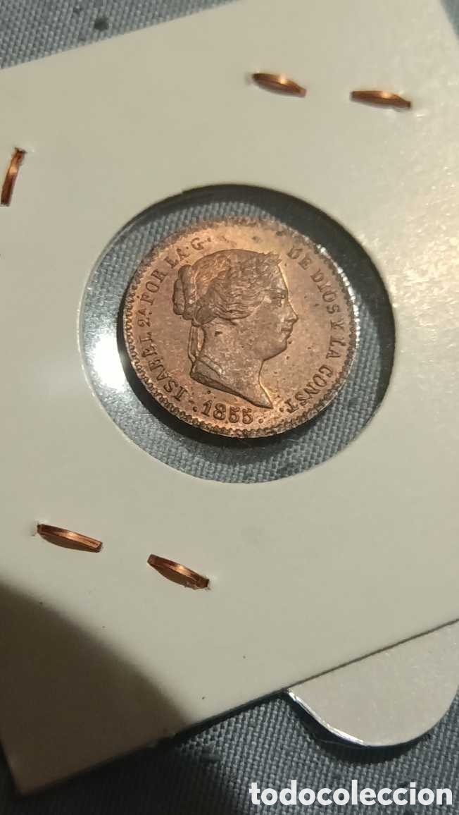 Monedas Franco: 5 c&eacute;ntimos de real 1855 - Foto 1