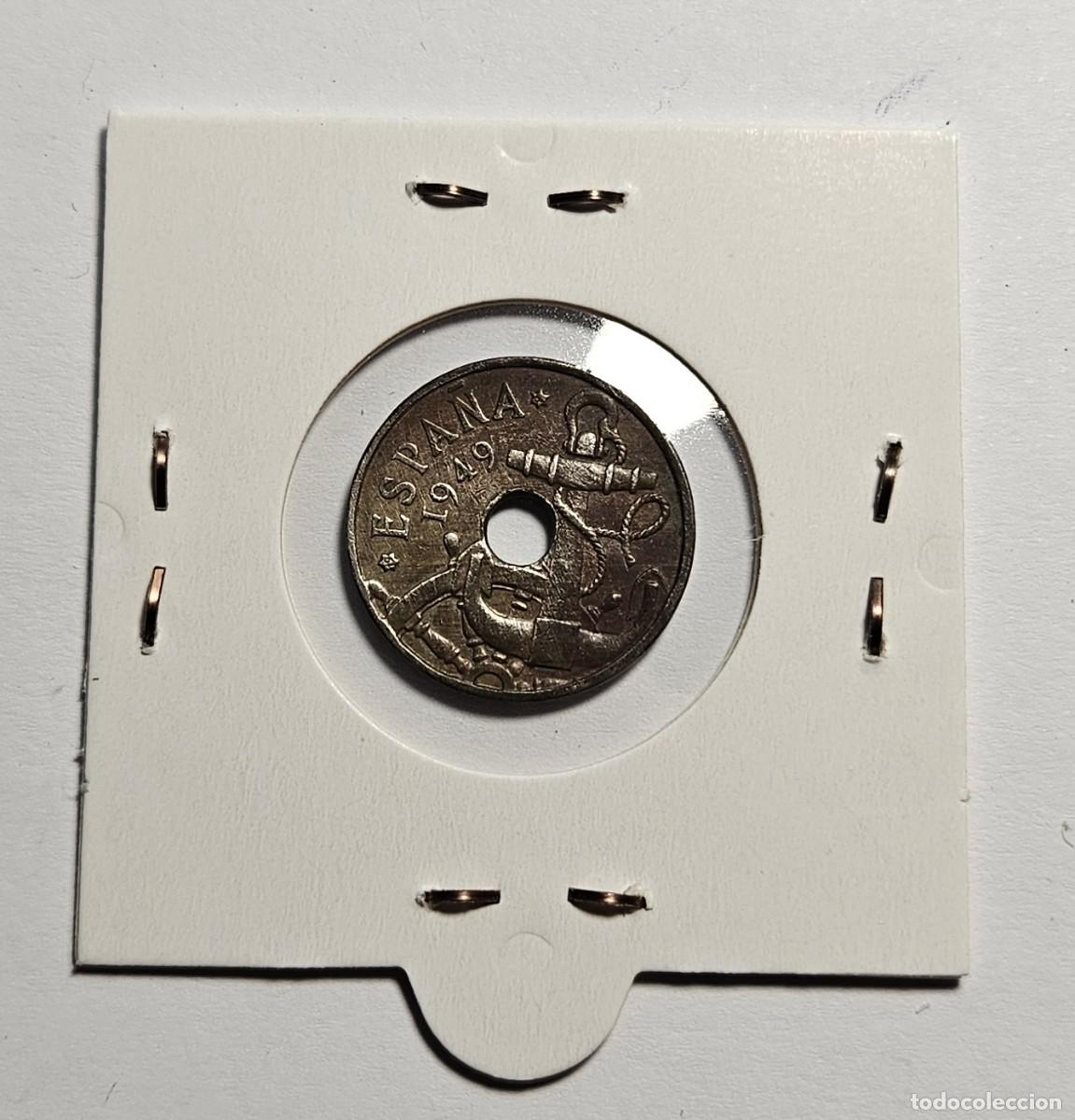 Monedas Franco: MONEDA DE ESPA&Ntilde;A 1949 &rdquo;50 CENTIMOS&rdquo; - Foto 2