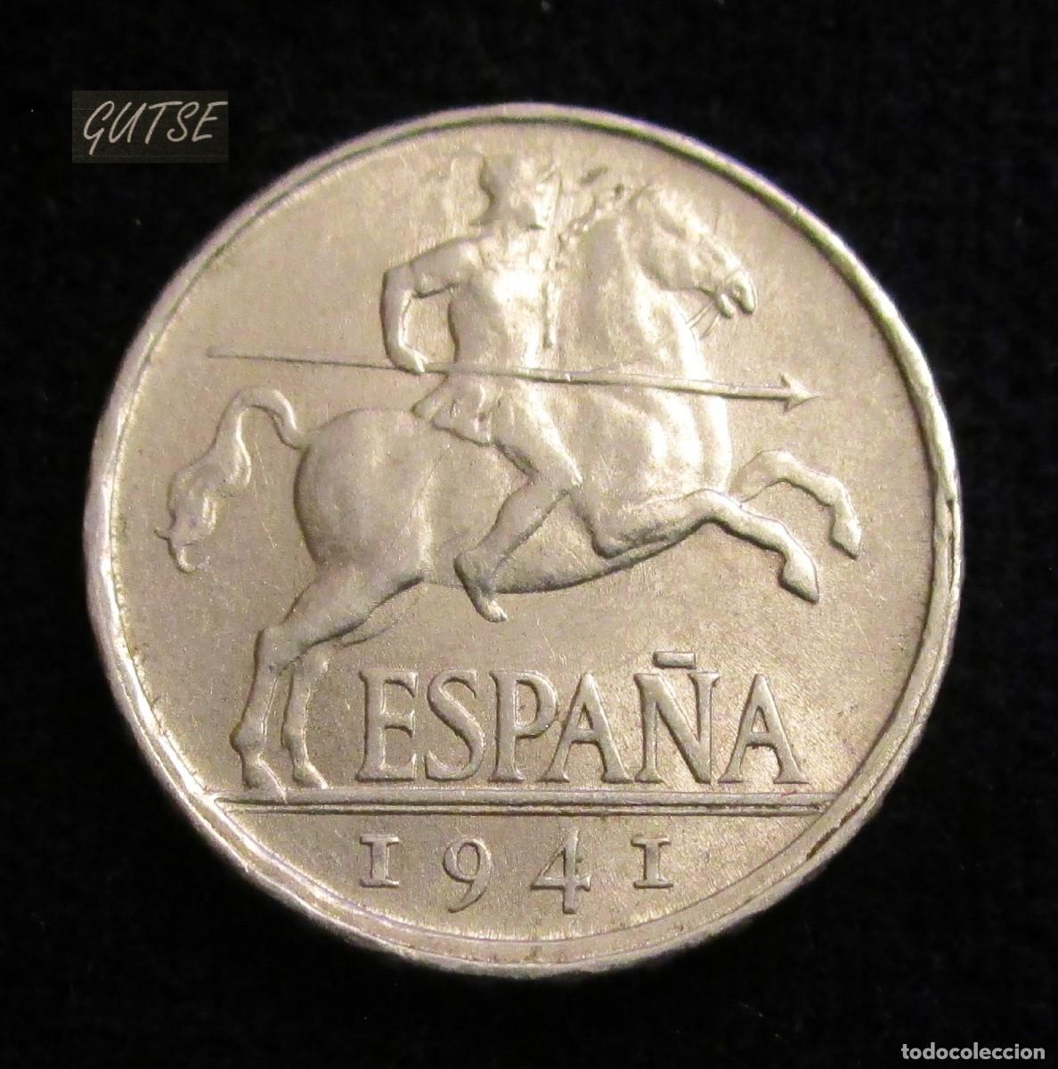 Monedas Franco: FRANCO-4, 5 C&Eacute;NTIMOS 1941, BRILLO ORIGINAL, SIN CIRCULAR. - Foto 1