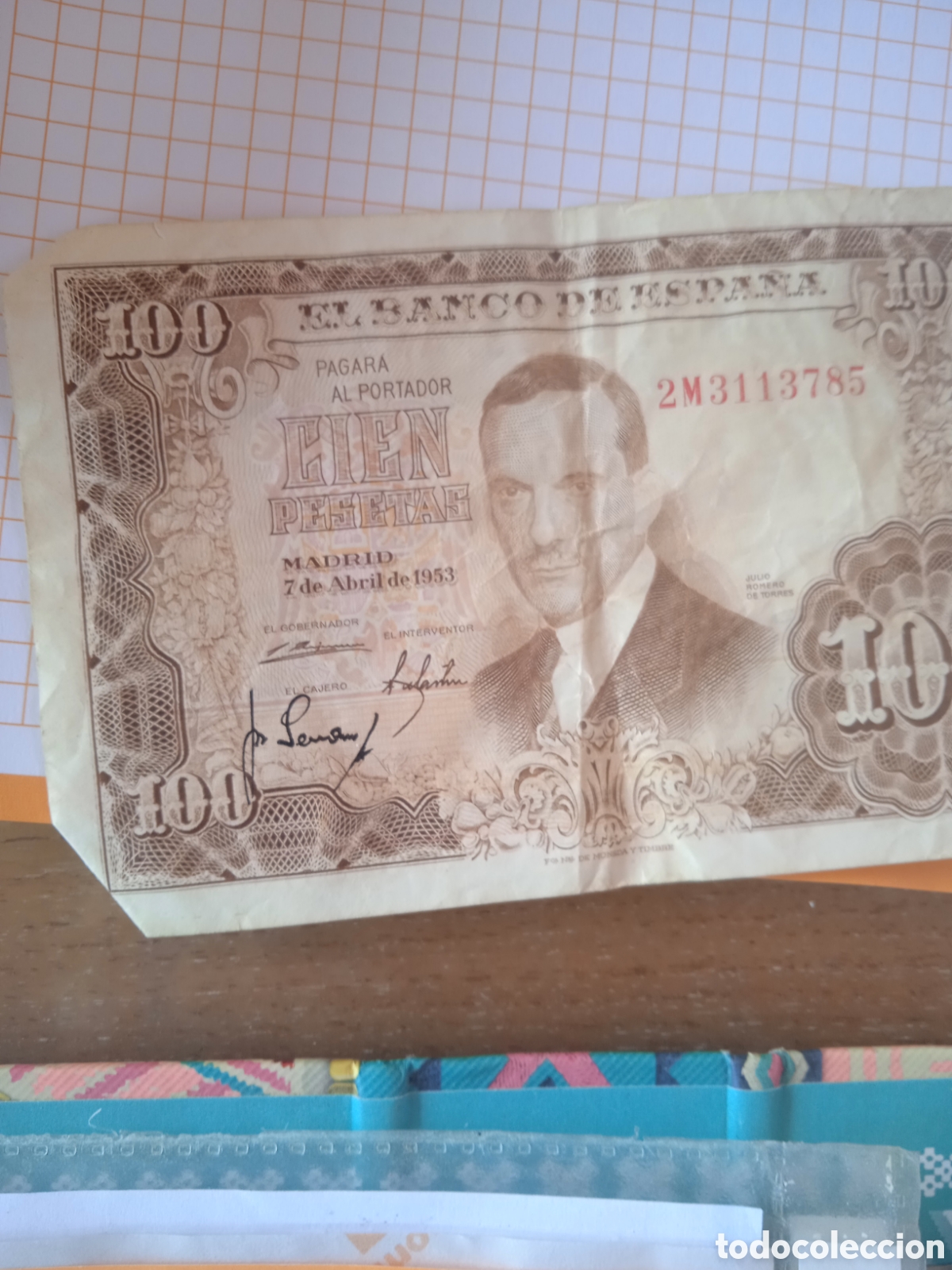 Monedas Franco: Billete de 100 pesetas - Foto 1