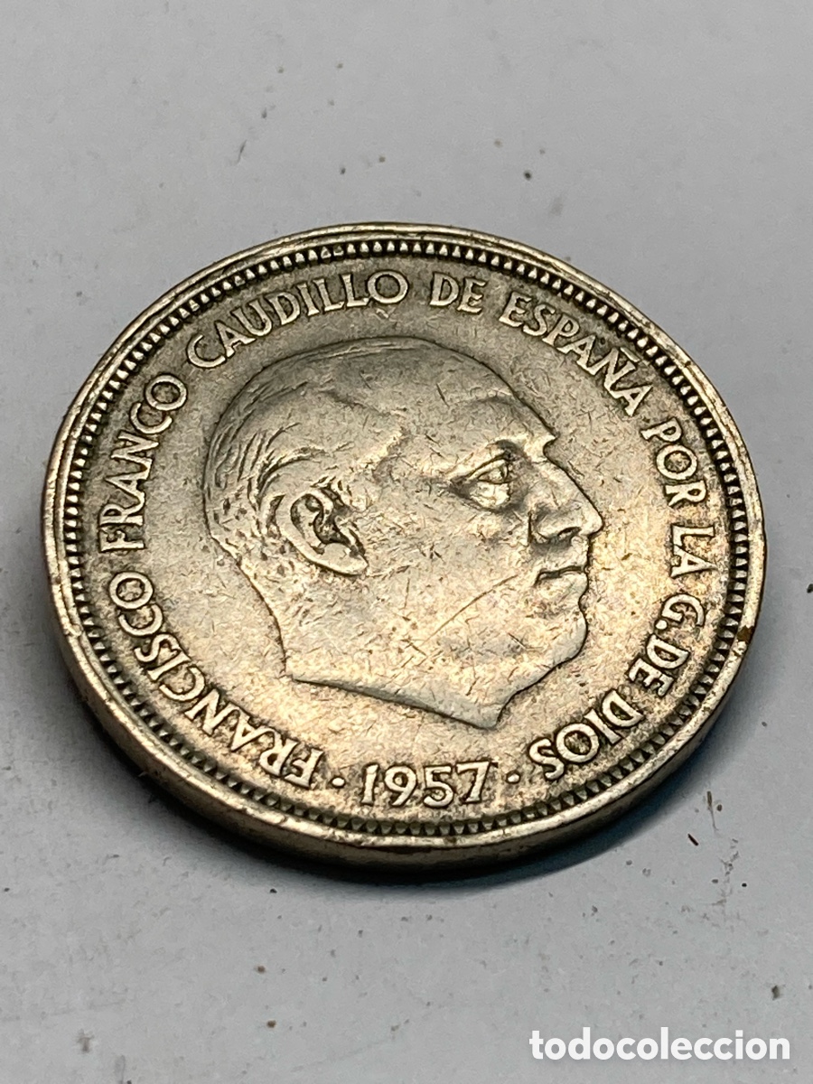 Monedas Franco: Moneda 50 pesetas1957 E58 L61 - Foto 1