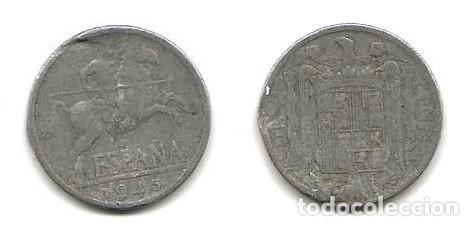 Monedas Franco: MONEDA DE ESPA&Ntilde;A - 1945 - 10 CENTIMOS (LOTE 2) - Foto 1