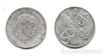 Monedas Franco: MONEDA DE ESPA&Ntilde;A - 1966 - 50 CENTIMOS (LOTE 258) - Foto 1