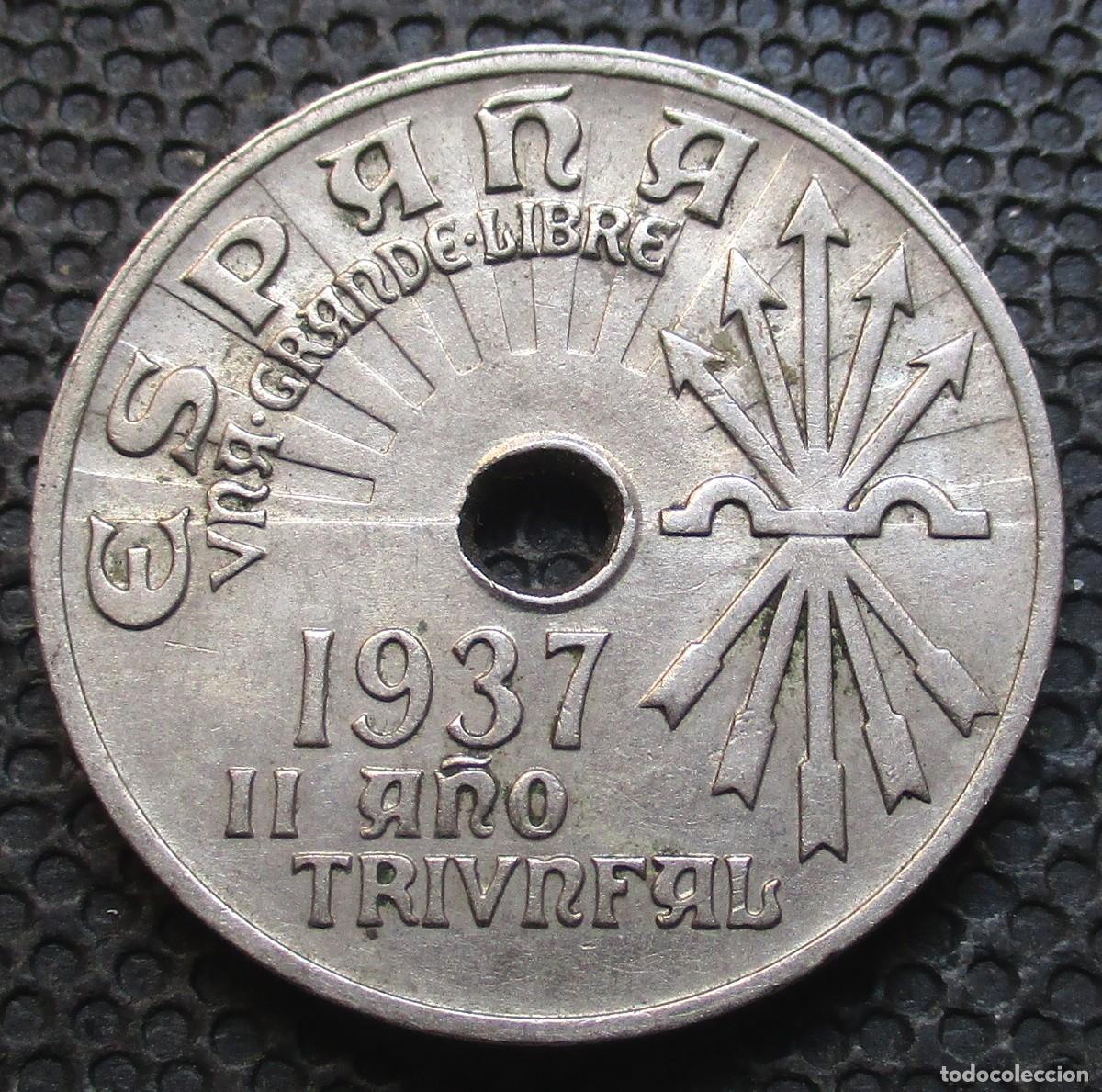 Monedas Franco: 25 CENTIMOS 1937 (Ref. 1) - Foto 1
