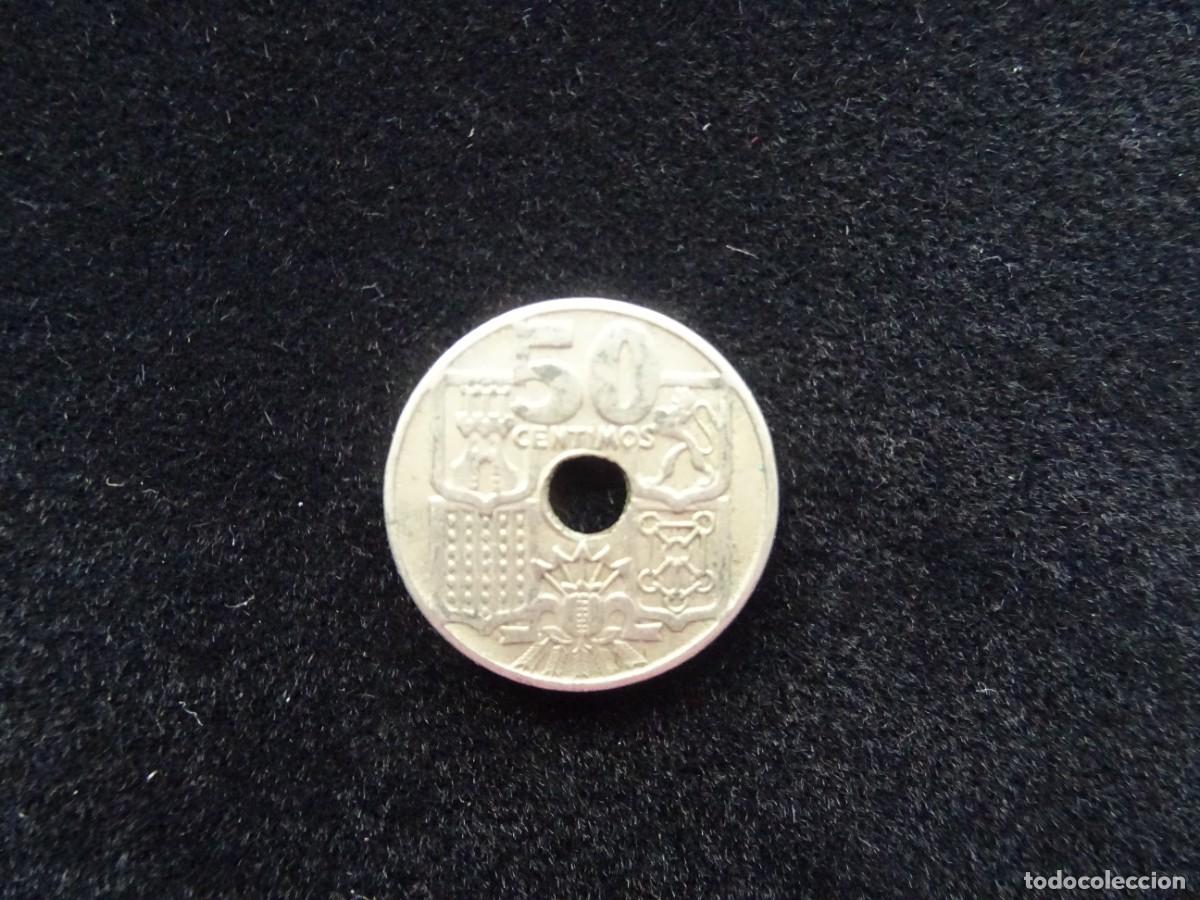 Monedas Franco: ESPA&Ntilde;A 50 CENTIMOS 1949 ESTRELLA 54 - Foto 2