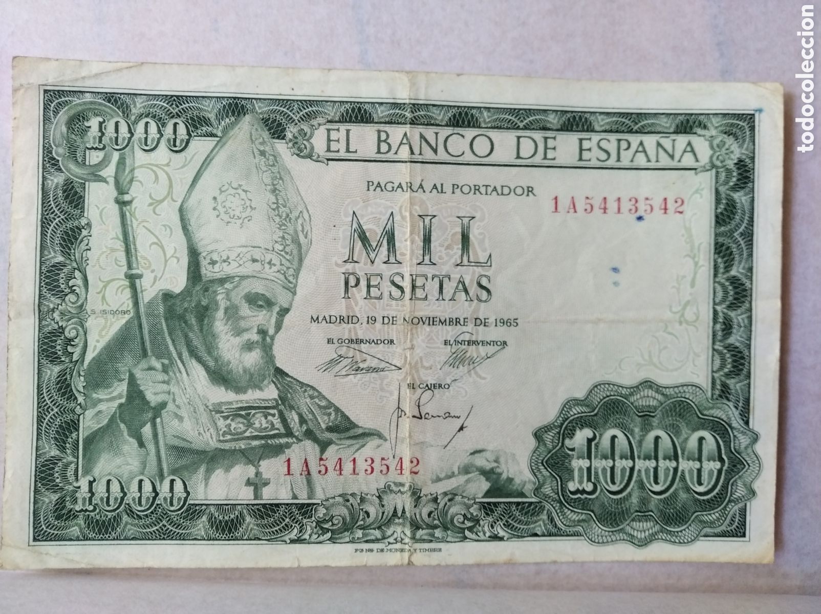 Monedas Franco: Billete de mil pesetas - Foto 1