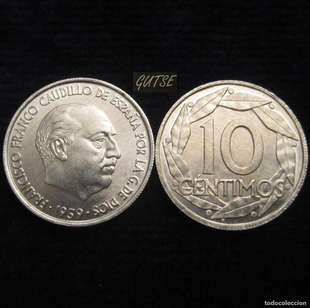 Monedas Franco: FRANCO, 10 C&Eacute;NTIMOS 1959, SIN CIRCULAR. - Foto 1
