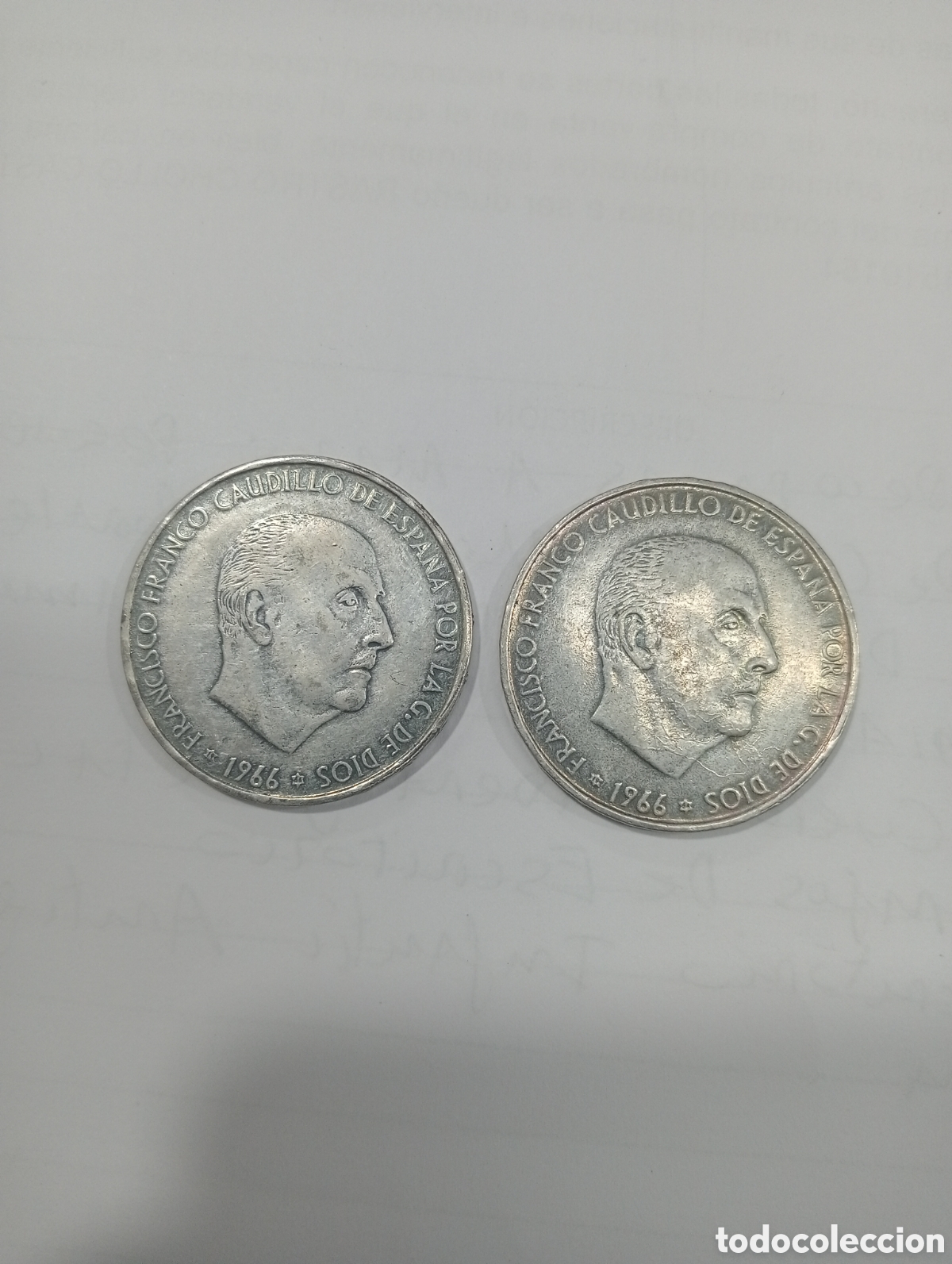 Monedas Franco: 2 monedas reproducci&oacute;n - Foto 1