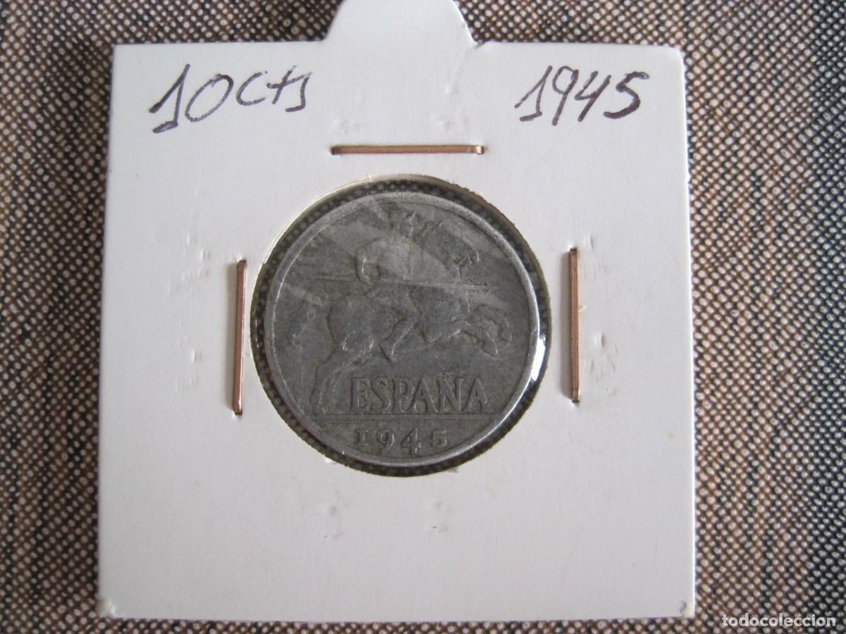 Monedas Franco: MONEDA DE 10 C&Eacute;NTIMOS 1945 - Foto 2
