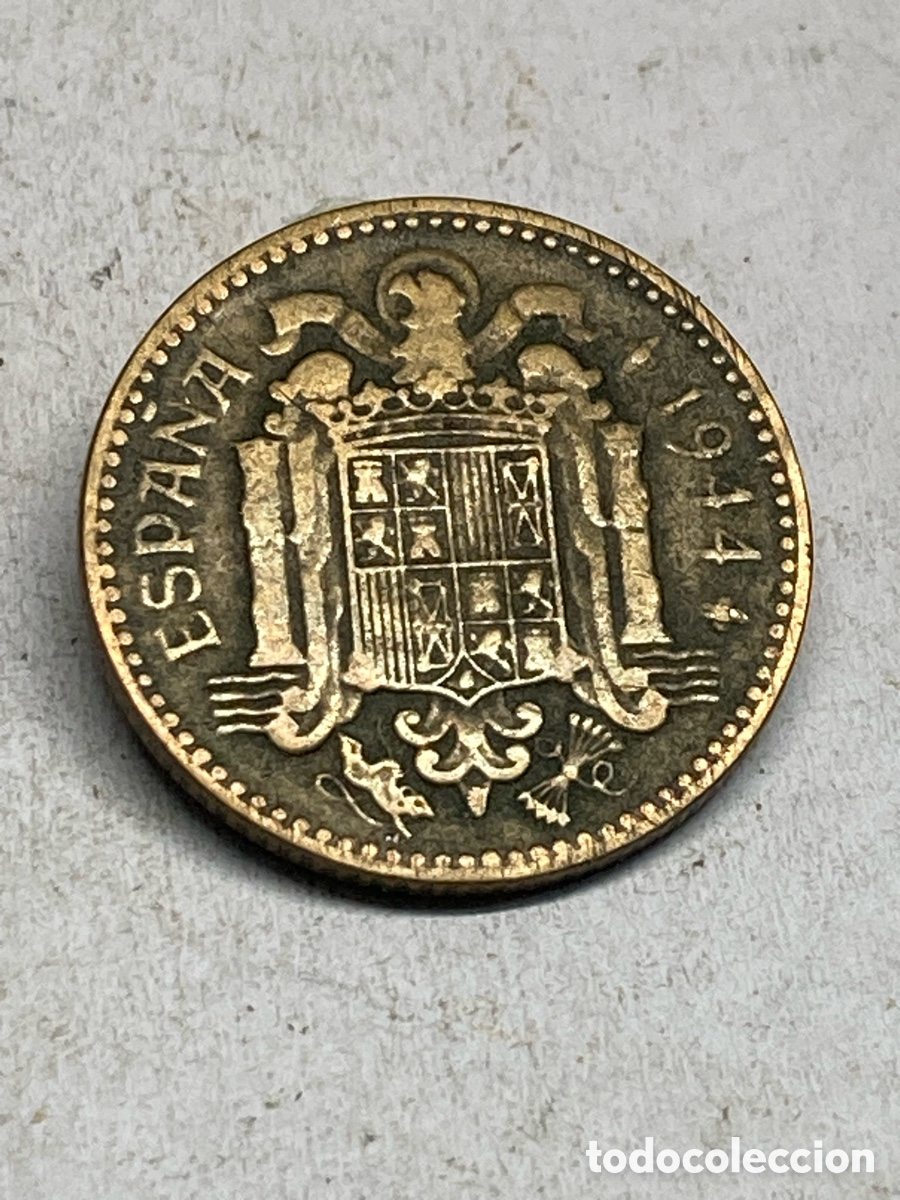 Monedas Franco: Moneda de 1peseta 1944 M31 - Foto 1
