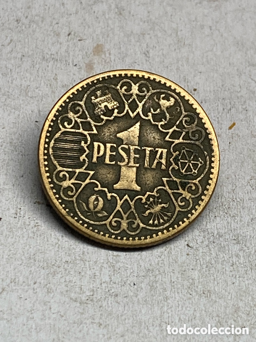 Monedas Franco: Moneda 1 peseta 1944 M32 - Foto 1