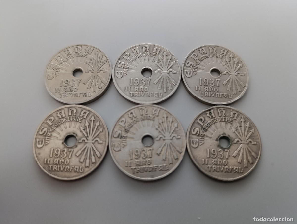 Monedas Franco: Monedas de 25 c&eacute;ntimos de 1937 - Foto 1