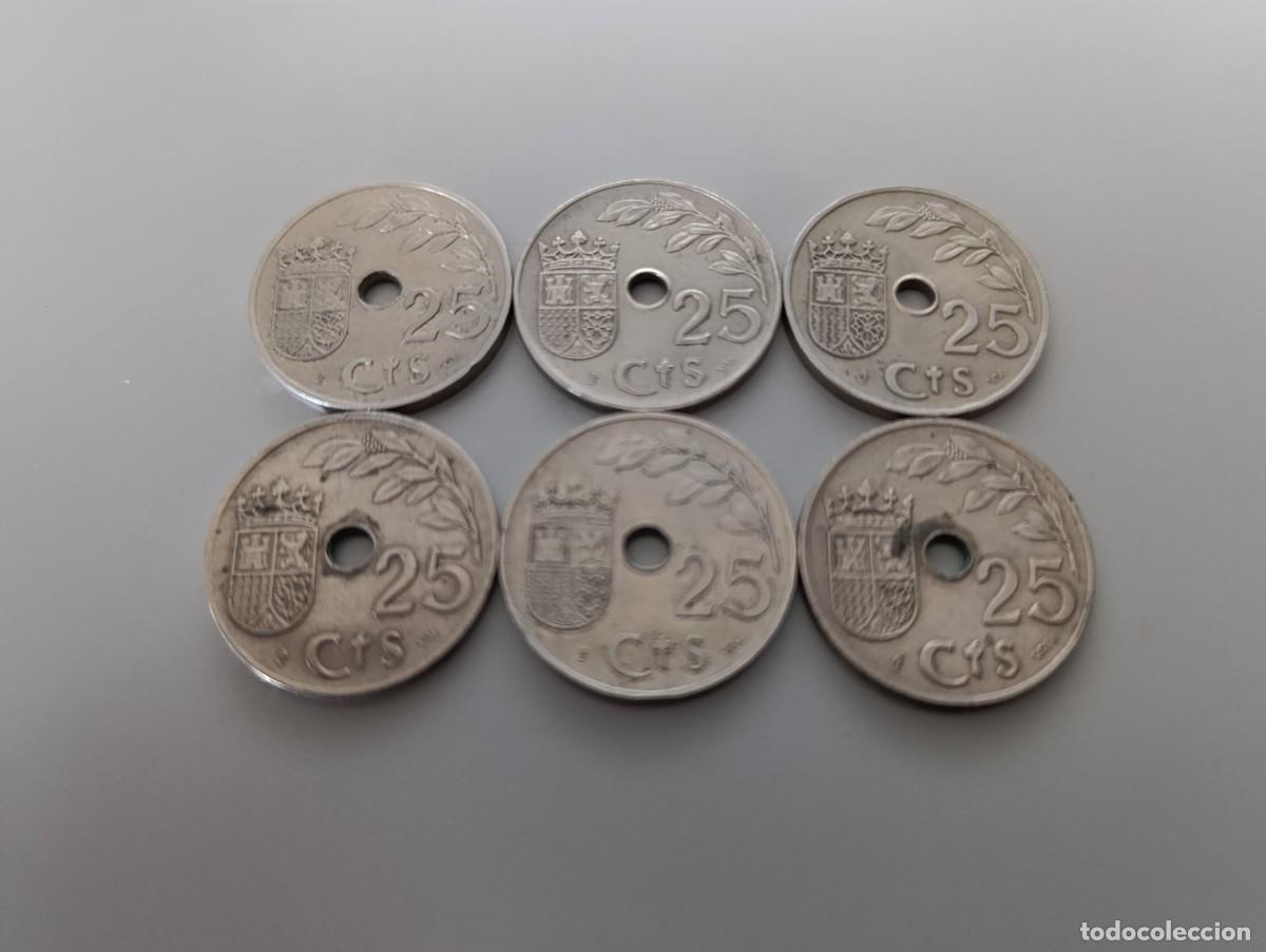 Monedas Franco: Monedas de 25 c&eacute;ntimos de 1937 - Foto 2