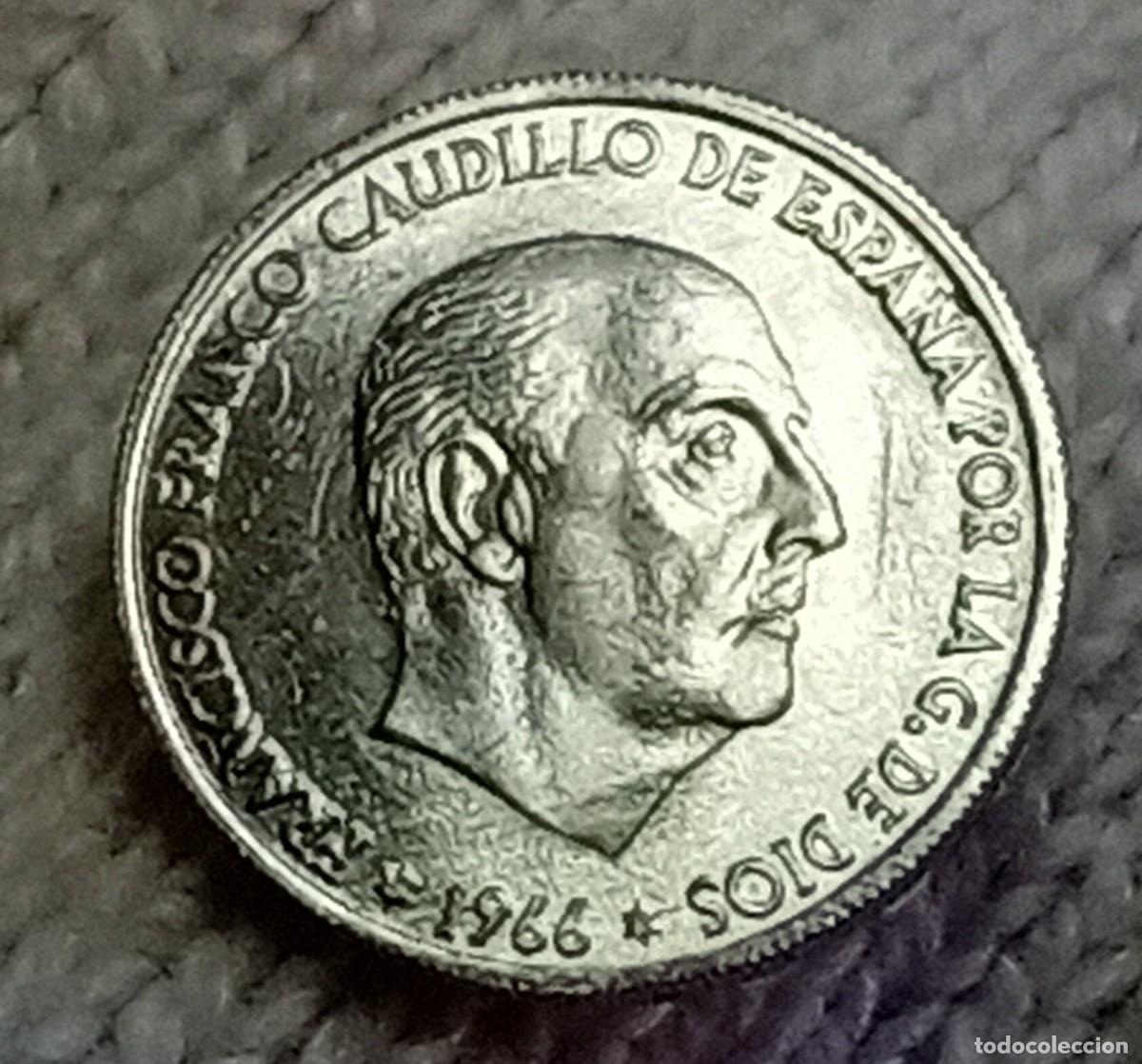 Monedas Franco: 50 C&eacute;ntimos. 1966. ERROR. SC - Foto 3