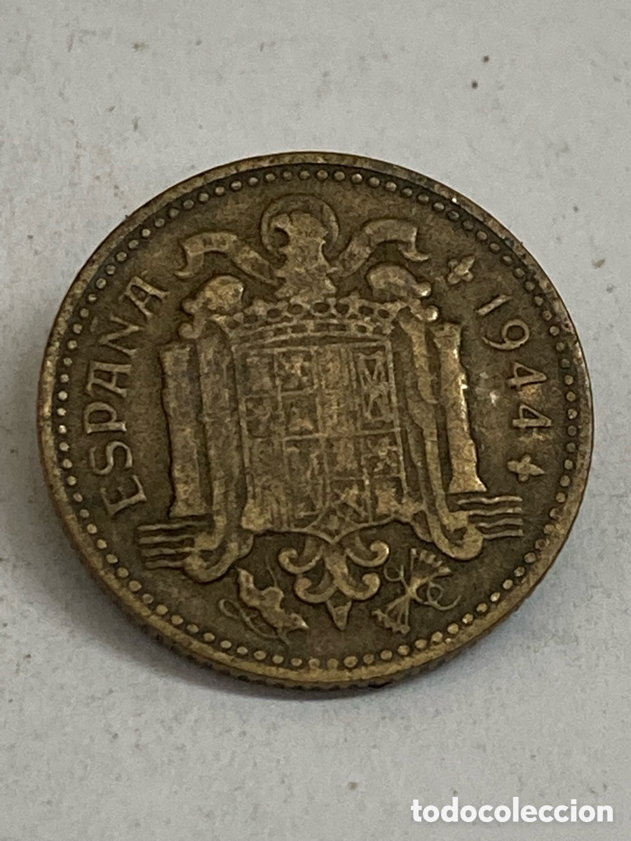 Monedas Franco: Moneda 1 peseta 1944 X41 - Foto 1