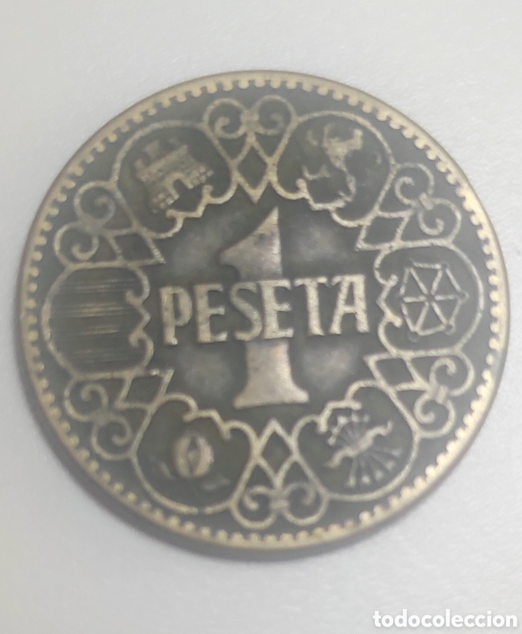 Monedas Franco: Moneda 1 peseta 1944 - Foto 1