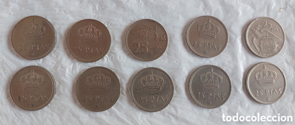 Monedas Franco: 25 pesetas 1957-1983. - Foto 2
