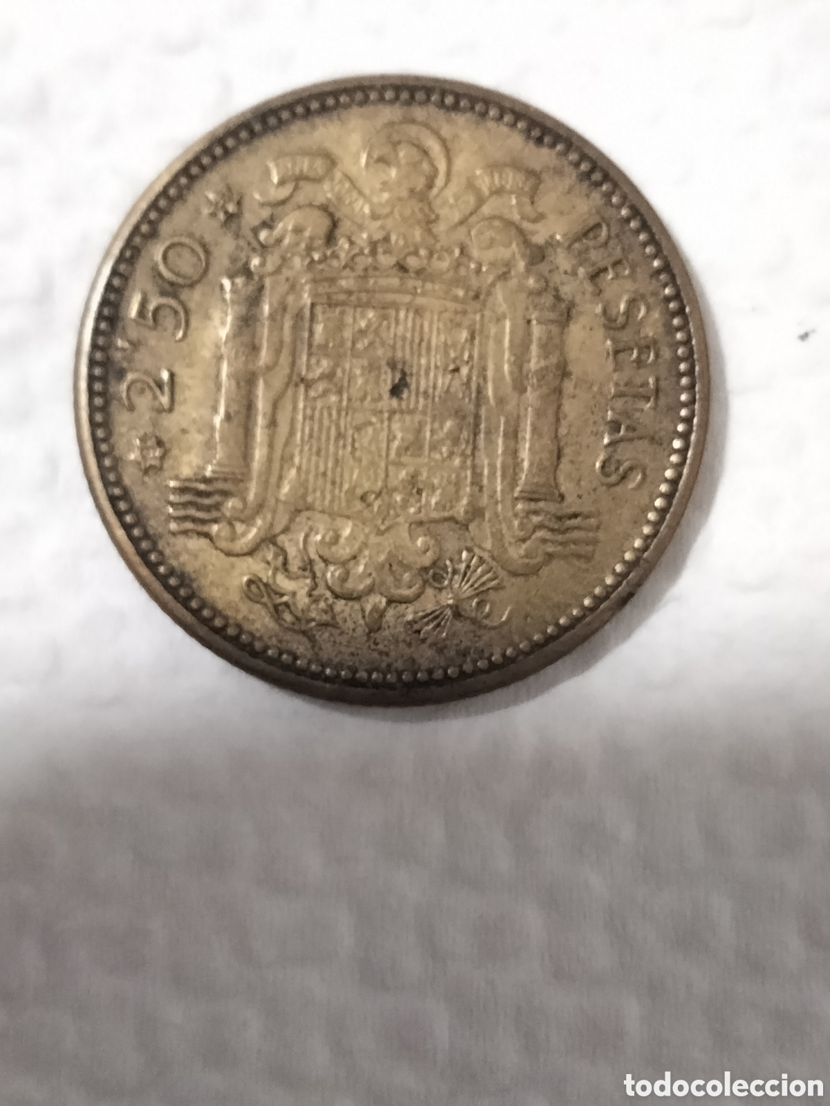Monedas Franco: Moneda 2,5 pesetas 1953 (*54) - Foto 2