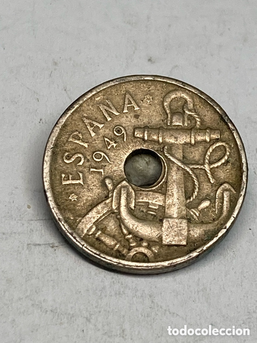 Monedas Franco: Moneda 50 c&eacute;ntimos 1949 M34 - Foto 1