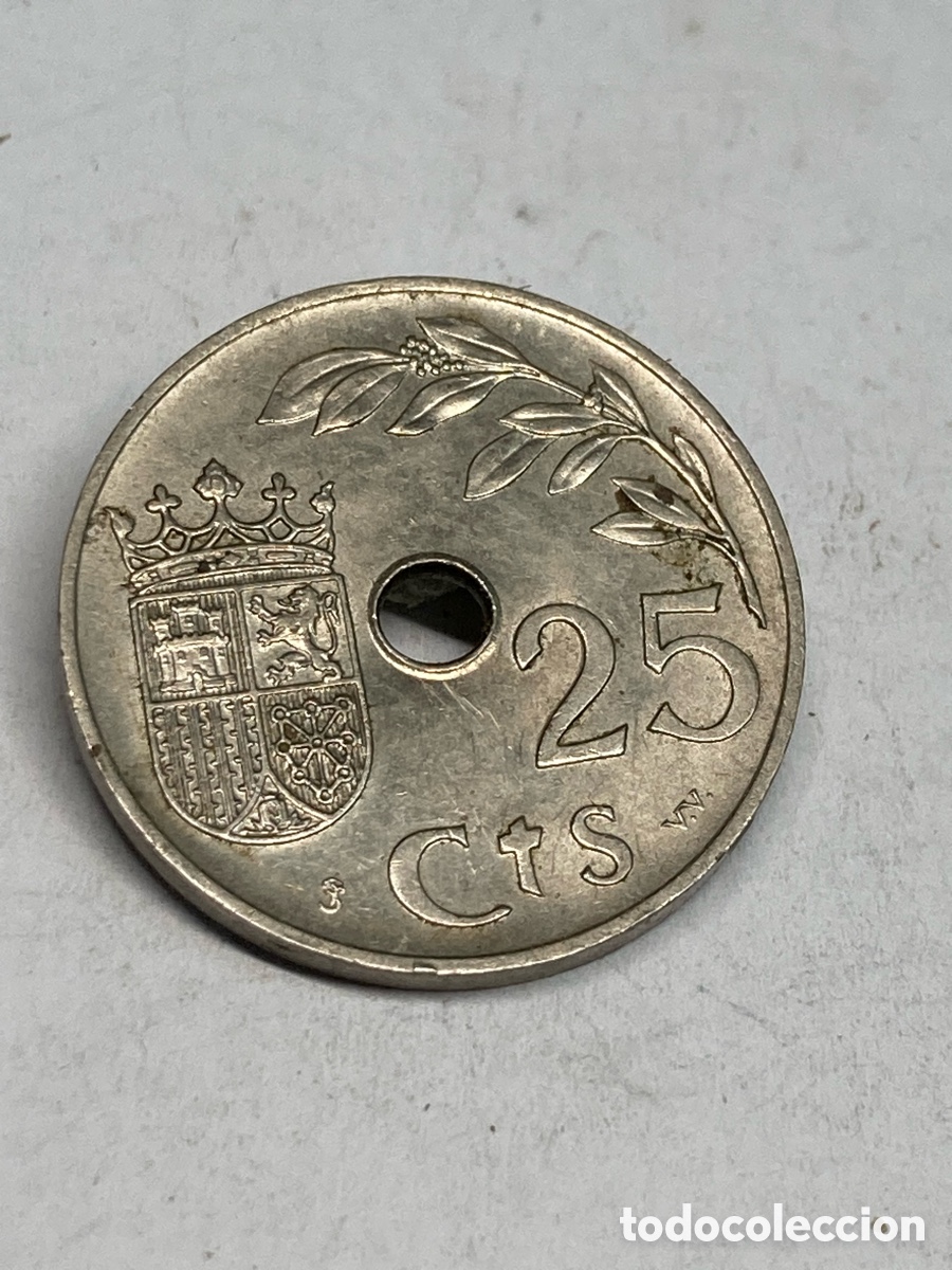 Monedas Franco: Moneda 25 c&eacute;ntimos 1937 M34 - Foto 1