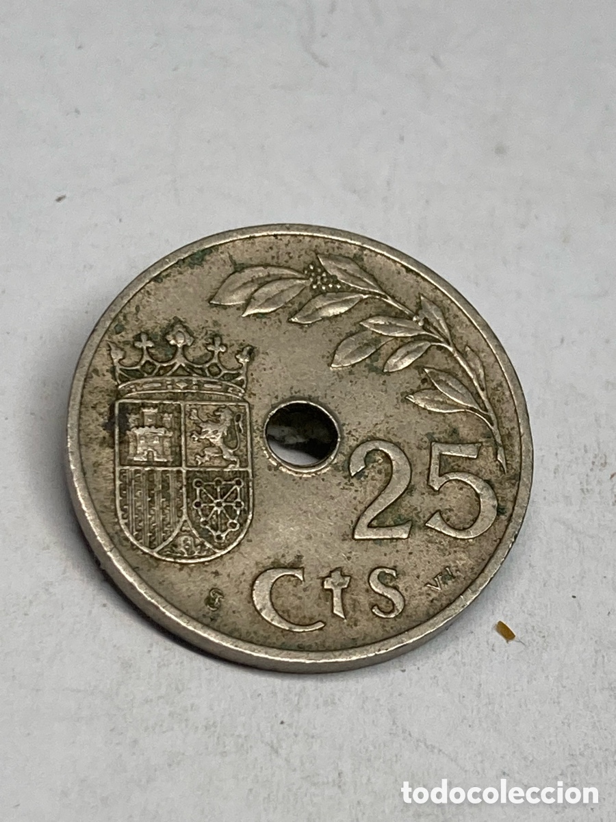 Monedas Franco: Moneda 25 c&eacute;ntimos 1937 M34 - Foto 1