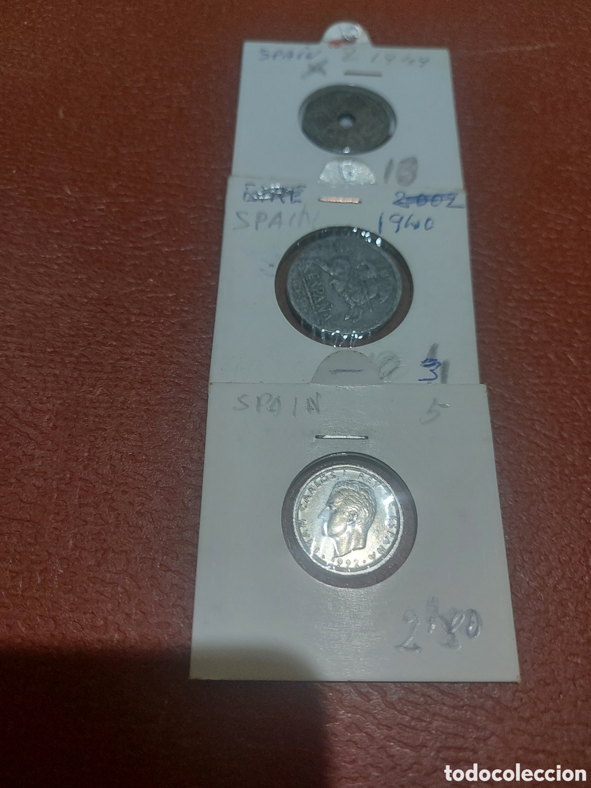 Monedas Franco: 3monedasantiguasEspa - Foto 1