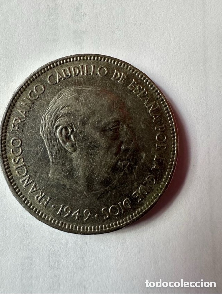Monedas Franco: Moneda 5 pesetas de Franco - Foto 1