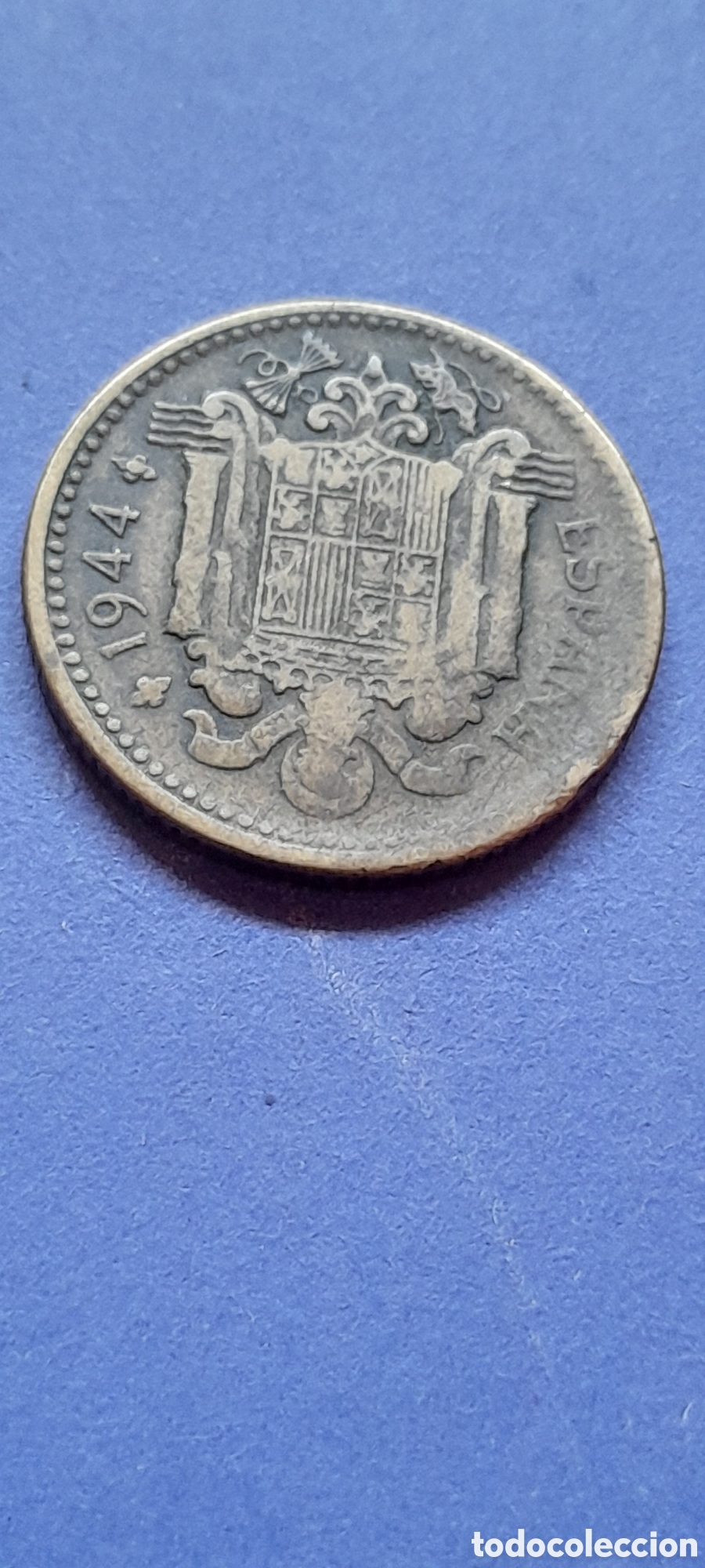 Monedas Franco: Moneda espa&ntilde;ola 1944 - Foto 2