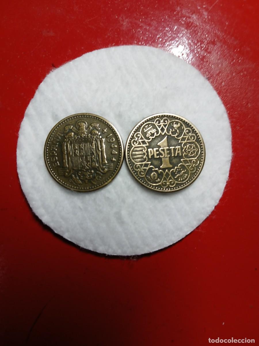 Monedas Franco: PESETAS DE 1944 SIN ES. - Foto 1