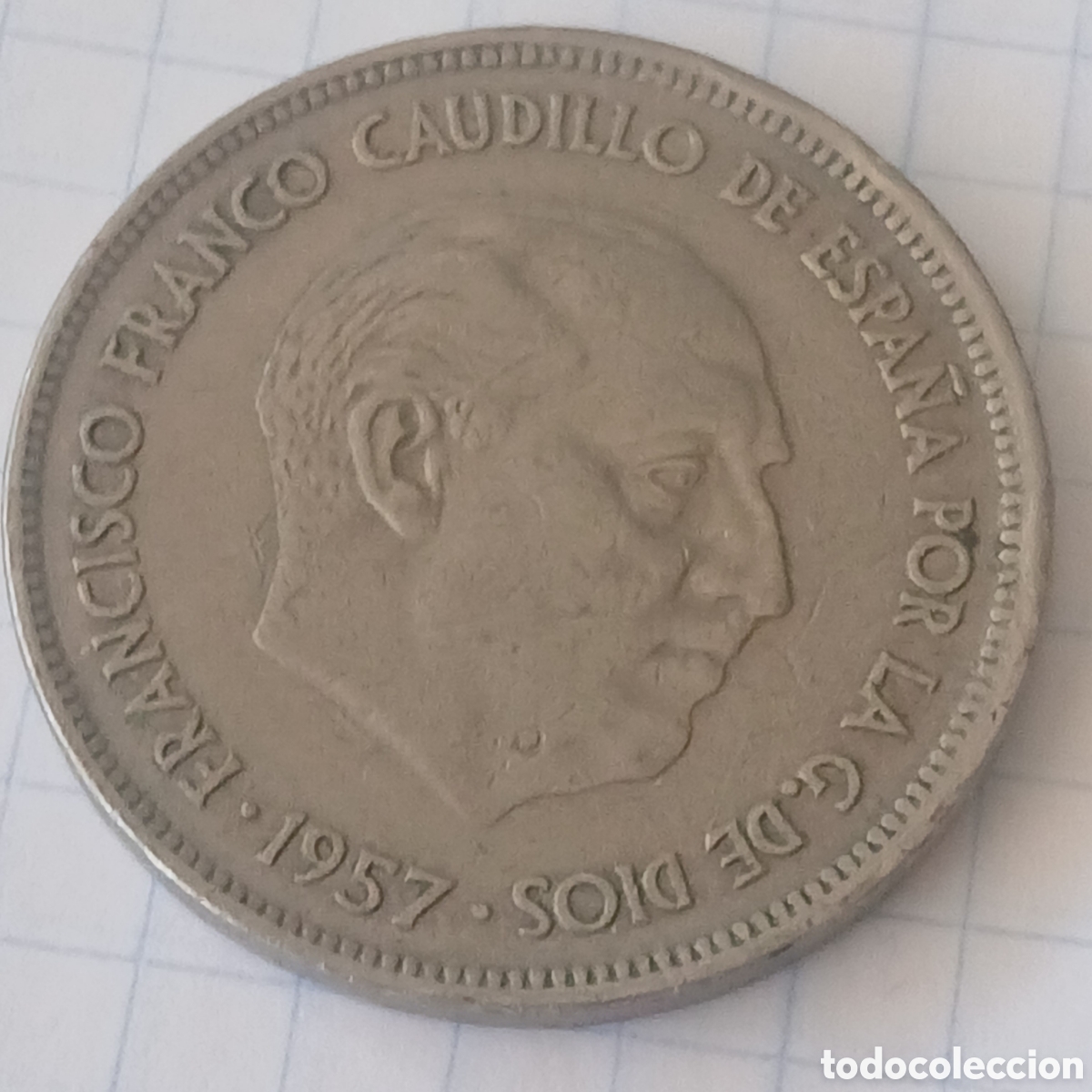 Monedas Franco: Moneda 25 pesetas 1957 - Foto 1