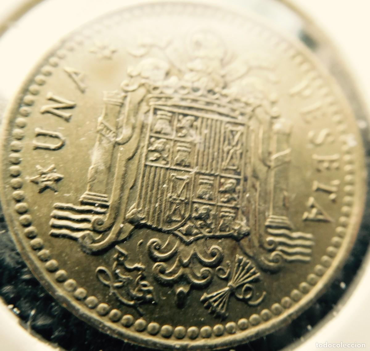 Monedas Franco: Moneda de 1 peseta, de 1966, sin circular - Foto 2