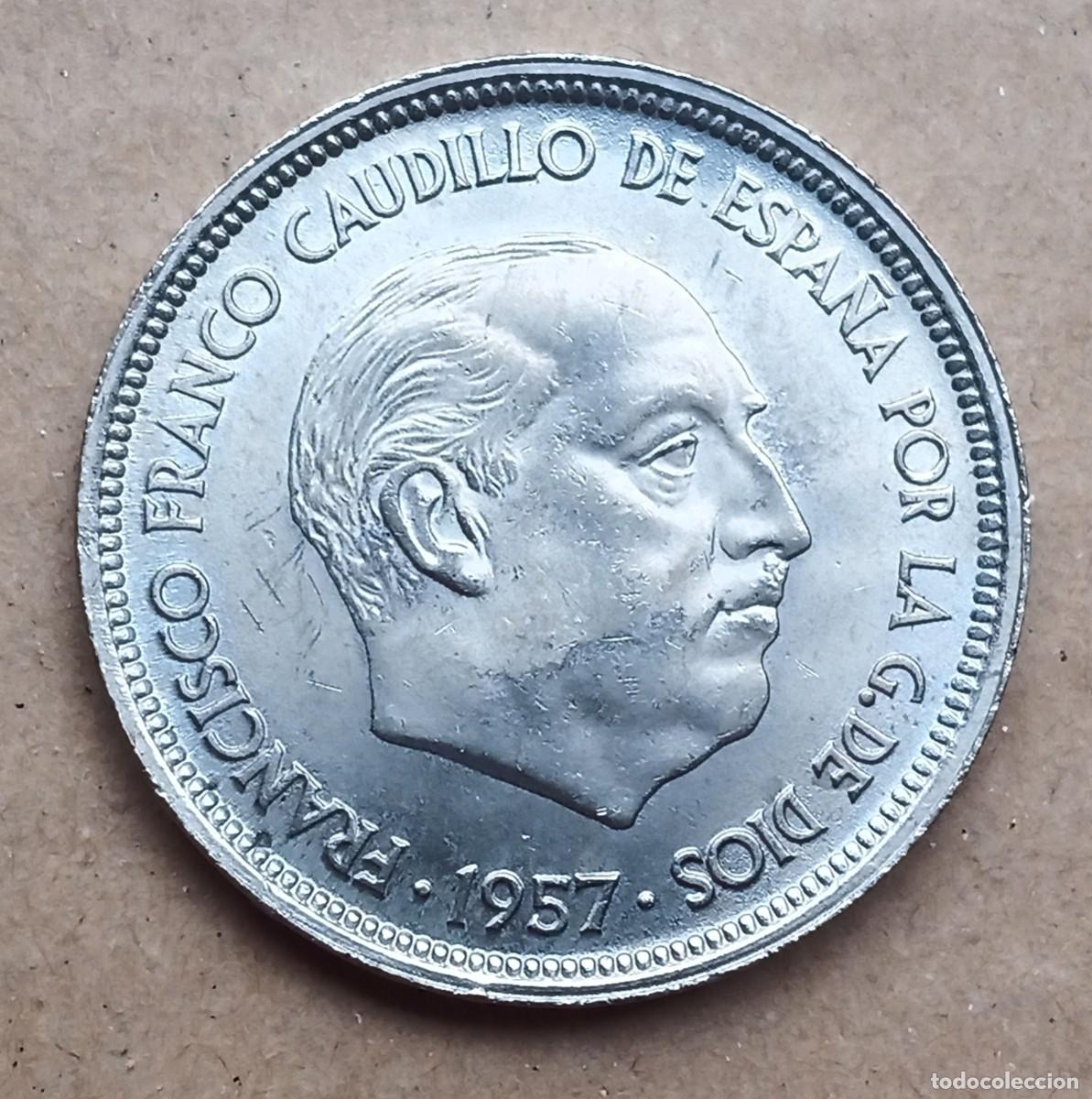 Monedas Franco: 50 PESETAS 1957 * 60 MBC+ - Foto 1