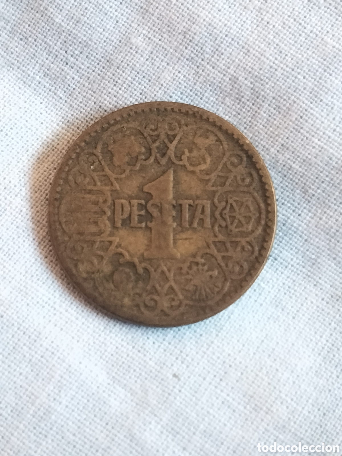 Monedas Franco: Moneda 1 peseta 1944 - Foto 1