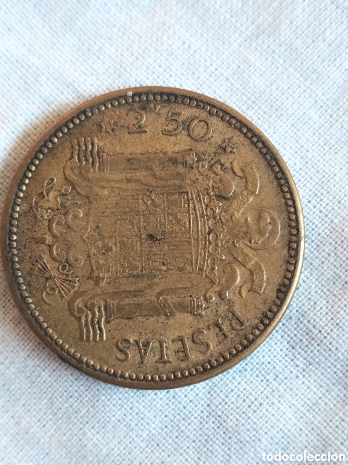 Monedas Franco: Moneda 25 pesetas 1953 (*54) - Foto 2