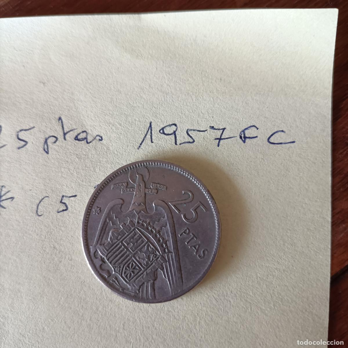 Monedas Franco: moneda de 25 ptas circulada - Foto 1