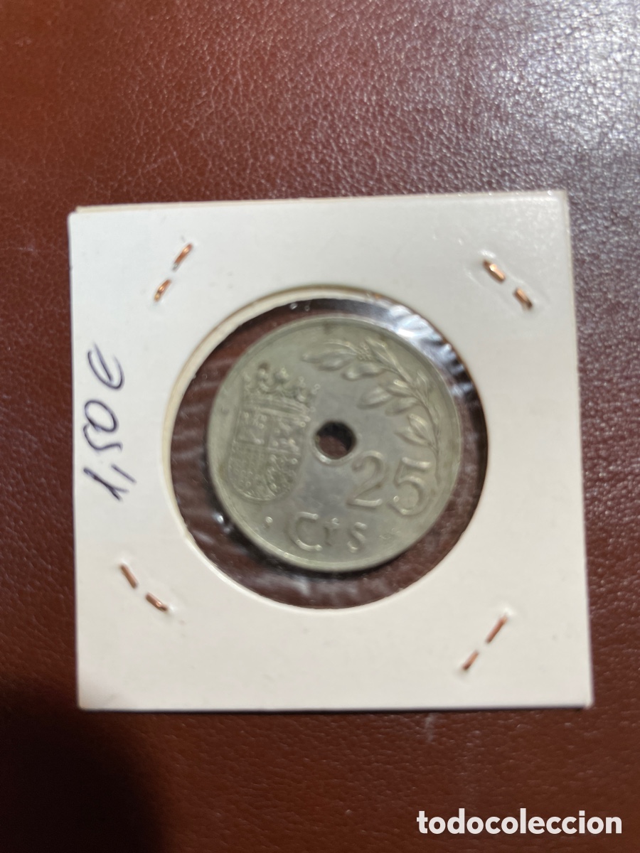 Monedas Franco: 25 ctm 1937 estado espa&ntilde;ol - Foto 2