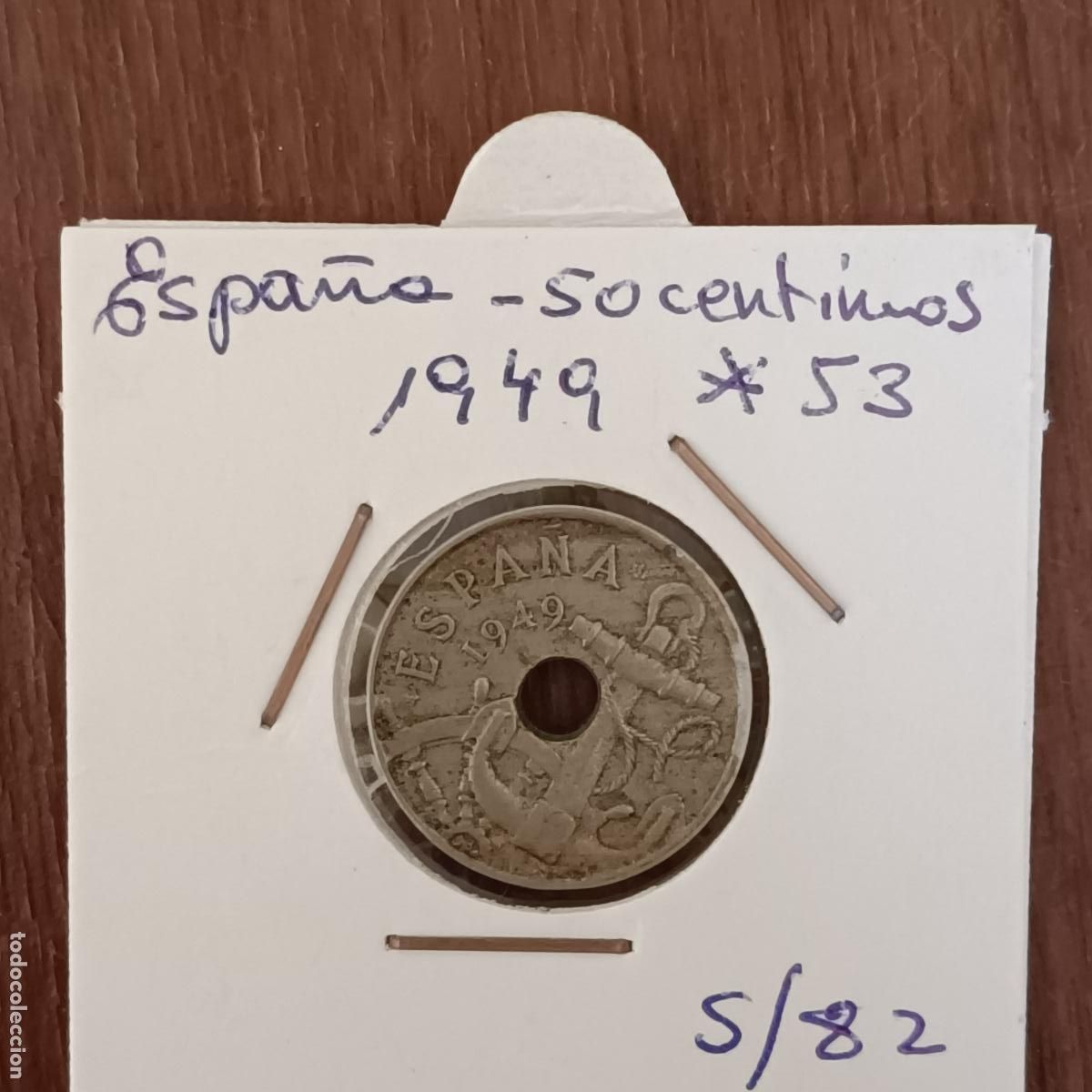 Monedas Franco: moneda de 50cts, circulada - Foto 1