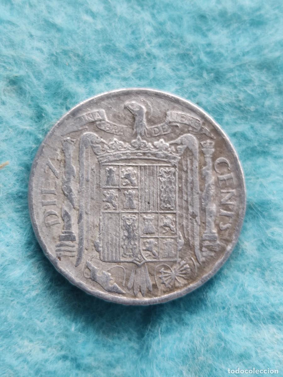 Monedas Franco: 10 c&eacute;ntimos 1953. BC. Estado espa&ntilde;ol. - Foto 2