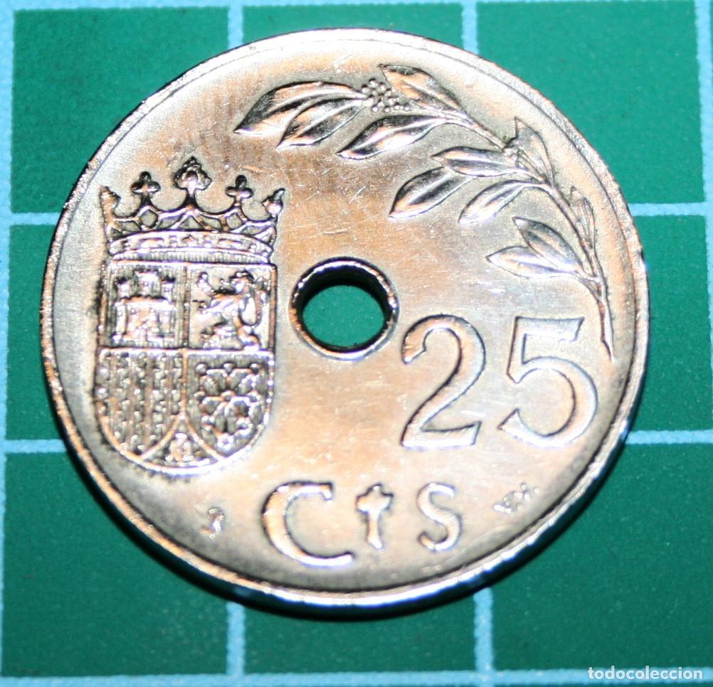 Monedas Franco: 25 C&Eacute;NTIMOS - 1937 - CUPRON&Iacute;QUEL - BC - Foto 1