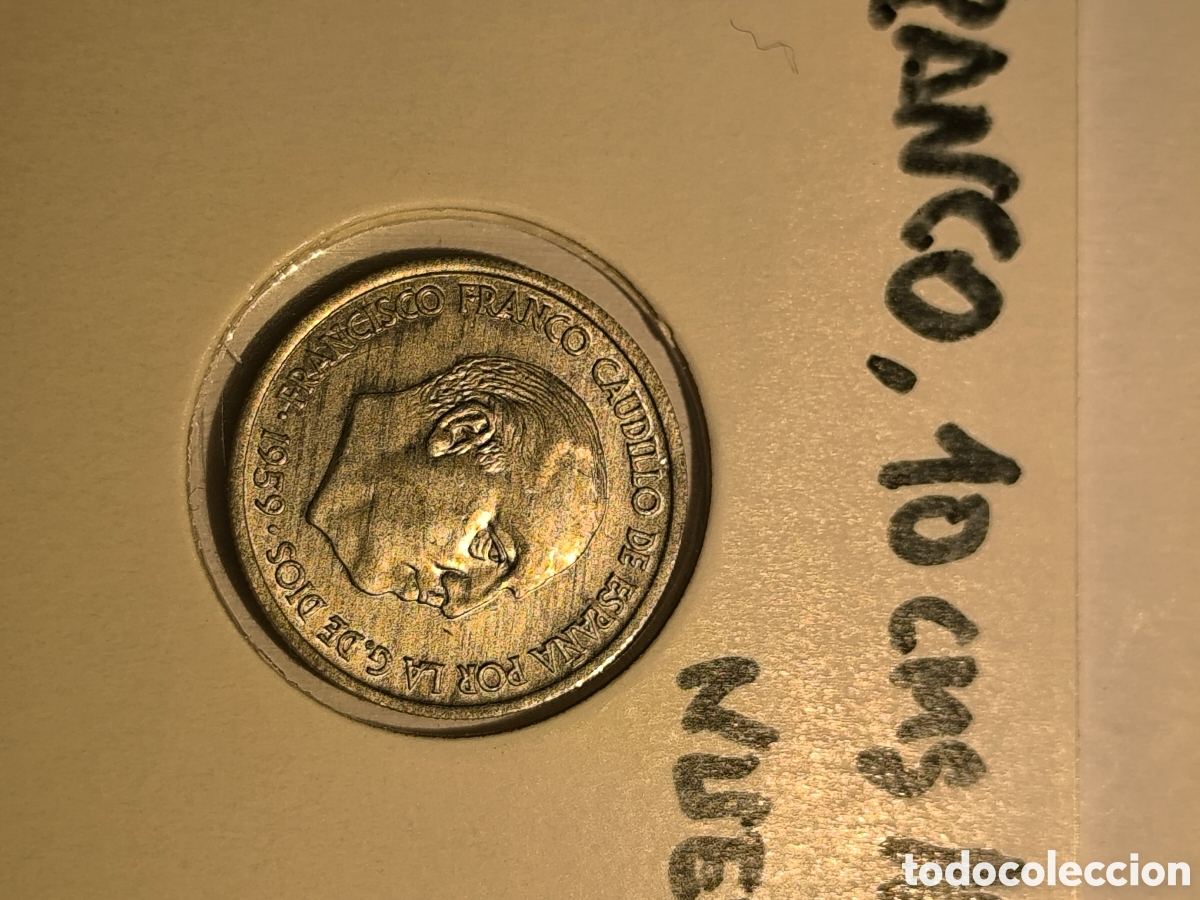 Monedas Franco: Moneda de 10 CMS Franco 1959 sin circular - Foto 2